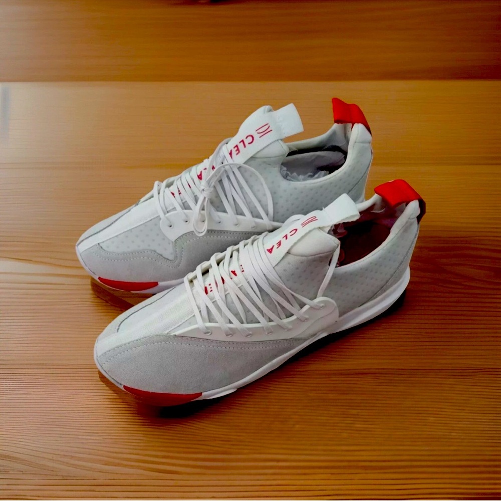 White and Red Men's Sneakers
